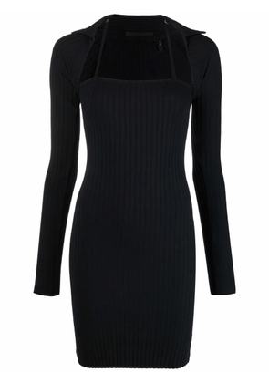 Helmut Lang rib-knit mini dress - Black