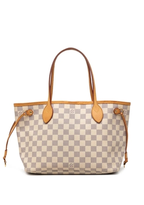 Louis Vuitton Pre-Owned 2011 Damier Azur Neverfull PM tote bag - White