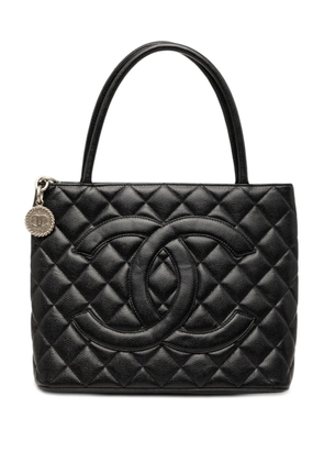 CHANEL Pre-Owned 2002-2003 Caviar Medallion tote bag - Black