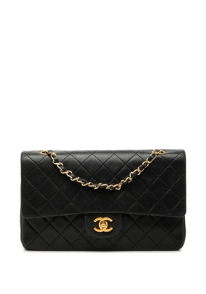 CHANEL Pre-Owned 1989-1991 Medium Classic Lambskin Double Flap shoulder bag - Black