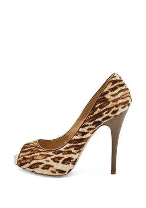 Valentino Garavani Pre-Owned peep-toe pumps - Neutrals