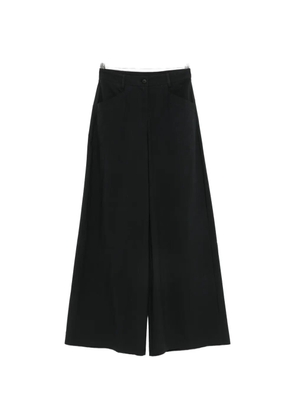 MOUTAKI belt-loop pocket palazzo pants - Black