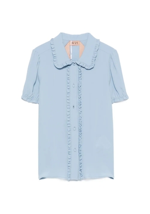 Nº21 ruffled-trim blouse - Blue