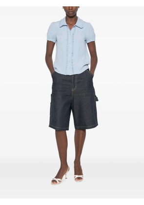 Nº21 ruffled-trim blouse - Blue
