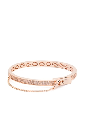 Eddie Borgo Pavé Thin Safety Chain bracelet - Pink