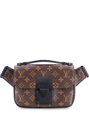 Louis Vuitton Pre-Owned S Lock Sling Bag Macassar Monogram Canvas belt bag - Brown