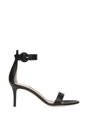 Gianvito Rossi Portofino buckle-fastening leather sandals - Black