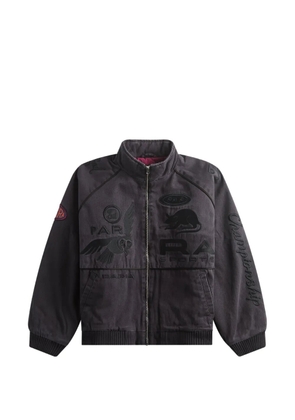 BY PARRA Owl Meets Rat embroidered jacket - Blue