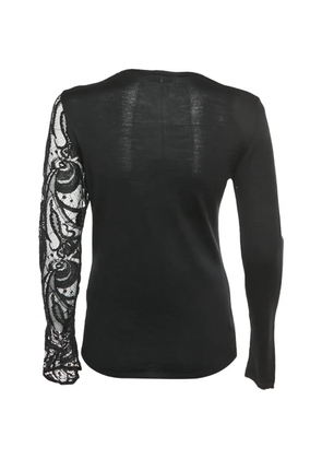 PUCCI Pre-Owned asymmetric zip-detail wool blouse - Black