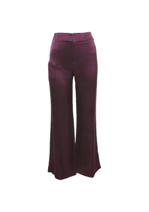 alice + olivia satin wide-leg trousers - Purple
