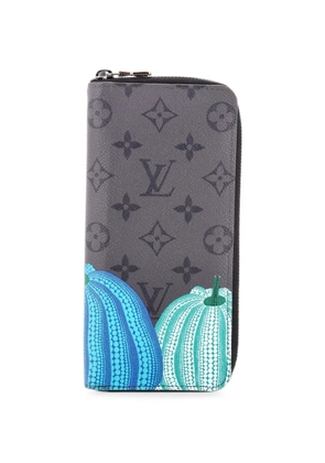 Louis Vuitton Pre-Owned Zippy Wallet Yayoi Kusama Pumpkins Reverse Monogram Eclipse Canvas Vertical small wallets - Grey