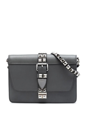 Prada Pre-Owned 2018 City Calf and Saffiano Elektra crossbody bag - Grey