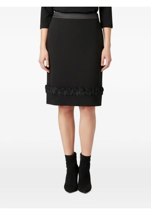 Burberry Pre-Owned ruffle-trim midi skirt - Black
