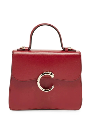 Cartier mini Panthère C de Cartier top-handle leather tote bag - Red