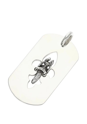 Chrome Hearts Fleur Dagger dog pendant - Silver