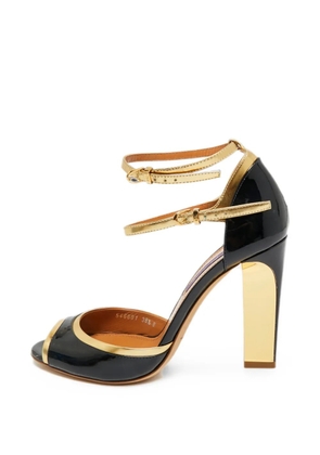 Ralph Lauren Vintage patent leather ankle strap sandals - Black