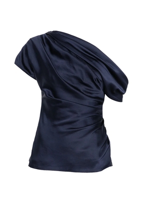 Simkhai one-shoulder draped top - Blue