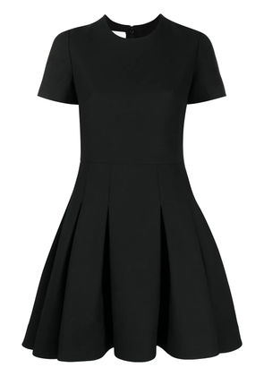 Valentino Garavani pleated flared mini dress - Black