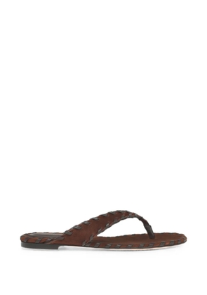 Gianvito Rossi Zaira thong flat sandals - Brown