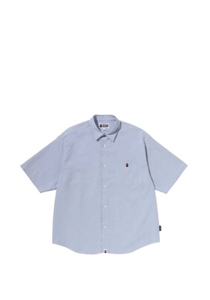 A BATHING APE® logo-print short-sleeve shirt - Blue