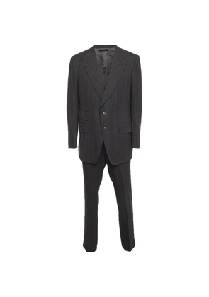 Tom Ford Vintage single-breasted striped wool suit - Grey