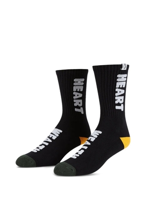 Billionaire Boys Club logo-intarsia socks - Black