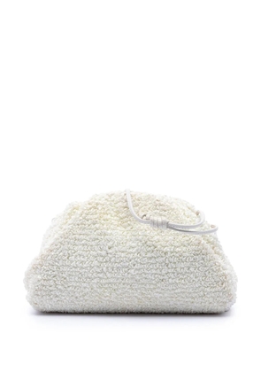 Bottega Veneta Pre-Owned 2012-2026 Boucle Raffia The Mini Pouch crossbody bag - White