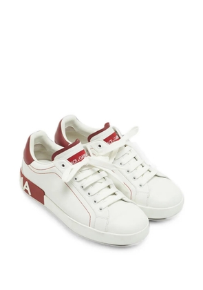 Dolce & Gabbana Pre-Owned Portofino leather sneakers - White