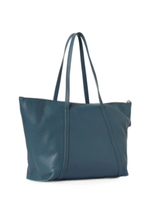 Coccinelle Nory grained leather shoulder bag - Blue