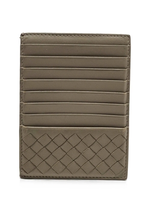 Bottega Veneta Pre-Owned Intrecciato zip card holder - Brown