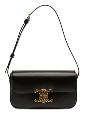 Celine Pre-Owned 2023 Shiny Calfskin Triomphe Claude shoulder bag - Black