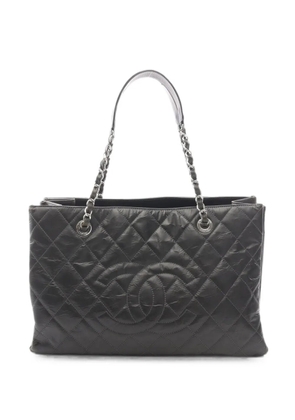 CHANEL Pre-Owned 2010-2011 Matelassé tote bag - Black