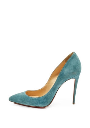 Christian Louboutin Pre-Owned Pigalle Follies suede heeled pumps - Blue
