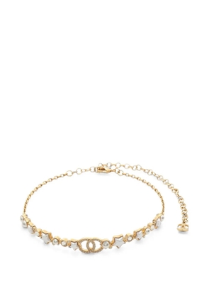 CHANEL Pre-Owned 1986-1988 Interlocking CC star choker necklace - Gold
