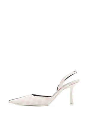 Pre-Owned Alexander Wang Grace gingham slingback pumps - Pink