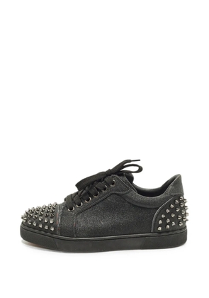 Christian Louboutin Pre-Owned Louis Junior Spikes lace-up sneakers - Black