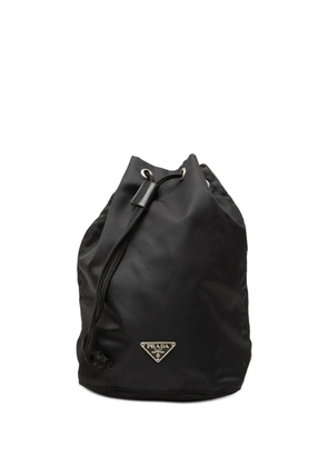 Prada Pre-Owned 2000-2013 Tessuto Drawstring Pouch bucket bag - Black