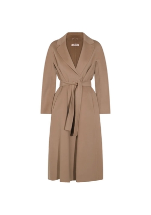 'S Max Mara belted notch-lapels coat - Neutrals