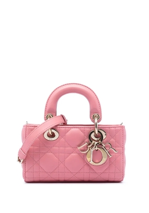 Christian Dior Pre-Owned 2023 Micro Lambskin Cannage Lady D Joy satchel - Pink