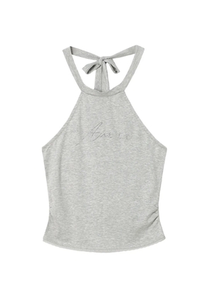 b+ab crystal-embellished halterneck top - Grey