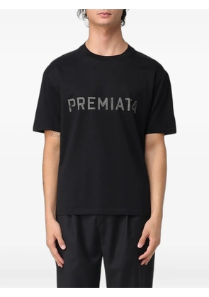 Premiata logo-print graphic-print T-shirt - Black
