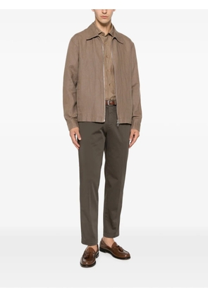 VELA SHOP button-up long-sleeve shirt - Brown