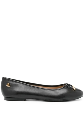 Lauren Ralph Lauren Jayna leather ballerinas shoes - Black