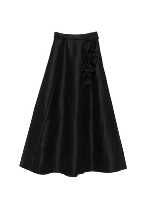 Aje Demi floral-embellished maxi skirt - Black