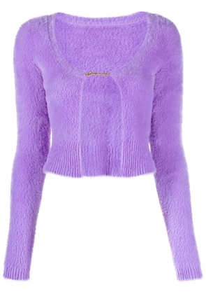 Jacquemus La Maille Neve Manches Longue cardigan - Purple