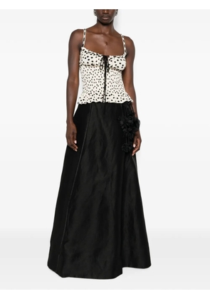 Aje Demi floral-embellished maxi skirt - Black