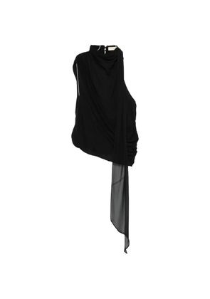 De La Vali Menorca draped top - Black