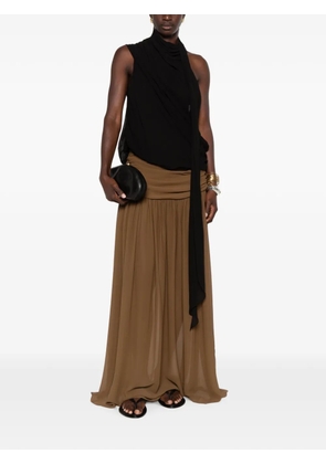 De La Vali Menorca draped top - Black