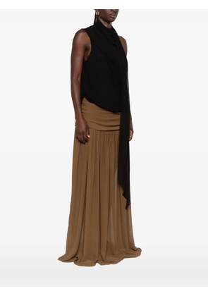 De La Vali Menorca draped top - Black