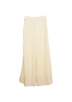 Dolce & Gabbana Pre-Owned side-stripe wide-leg trousers - Neutrals